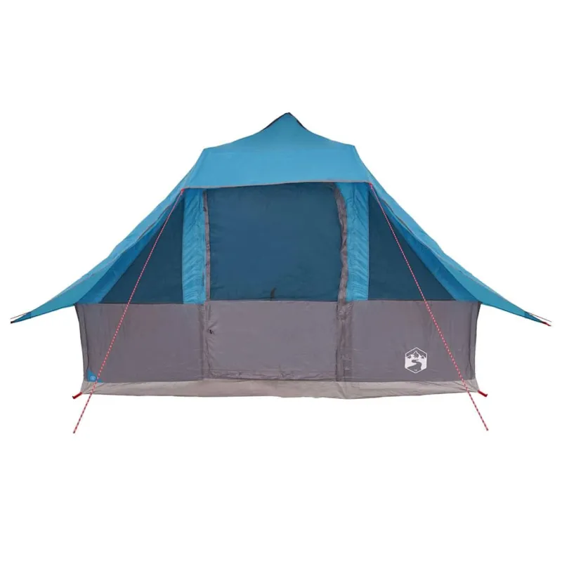 Tipi palapinė su stogu Mėlyna 364 x 281 x 257 cm tafta