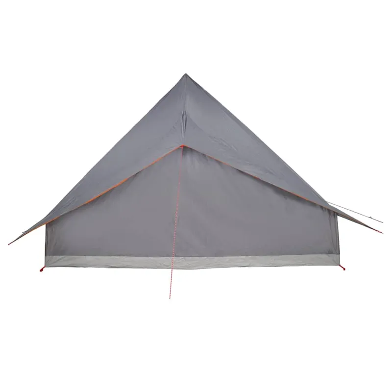 Tipi palapinė Pilka ir oranžinė 364 x 281 x 257 cm tafta