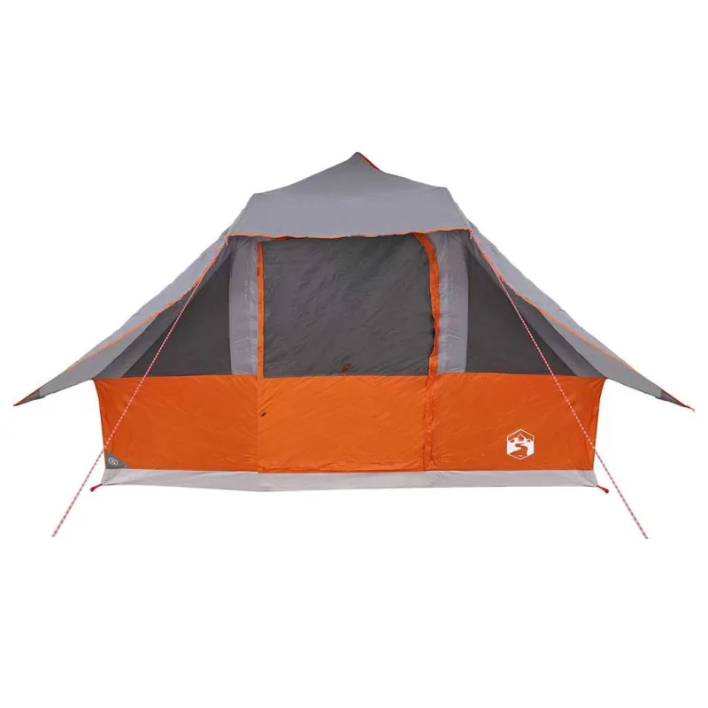 Tipi palapinė Pilka ir oranžinė 364 x 281 x 257 cm tafta