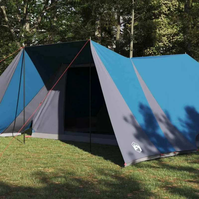 Tipi palapinė su stogu Mėlyna 660 x 456 x 200 cm tafta