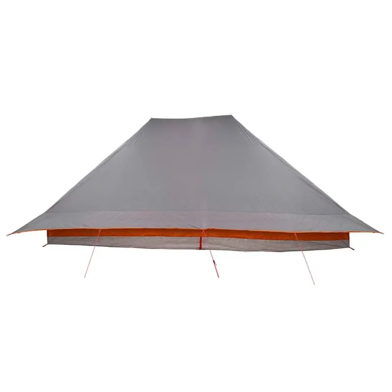 Tipi palapinė Pilka ir oranžinė 660 x 456 x 200 cm tafta