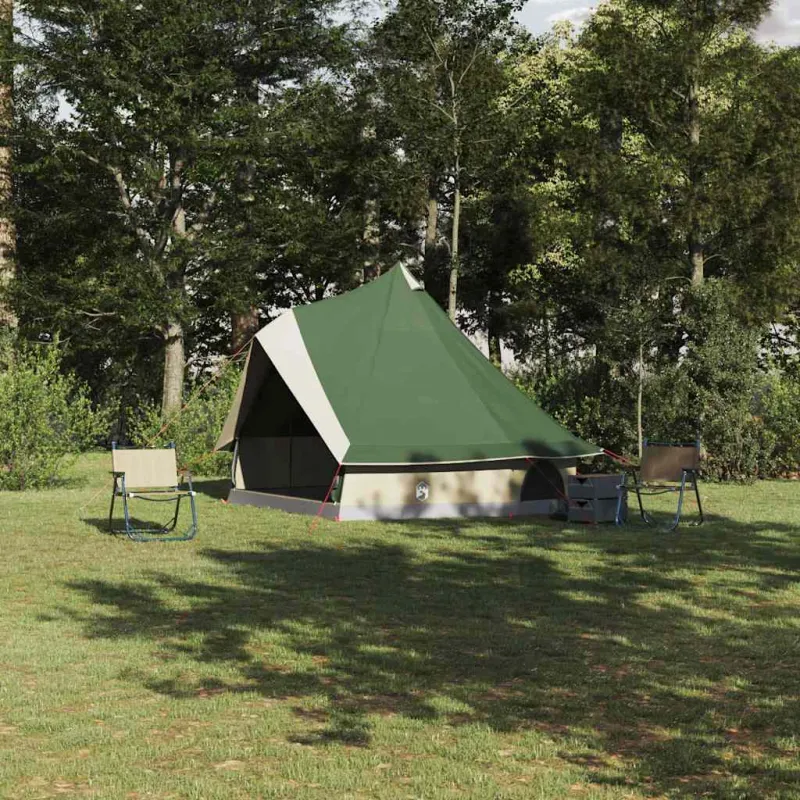 Tipi palapinė su stogu Žalia 400 x 346 x 250 cm tafta
