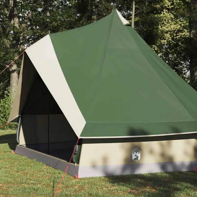 Tipi palapinė su stogu Žalia 400 x 346 x 250 cm tafta