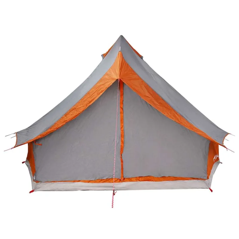 Tipi palapinė Pilka ir oranžinė 400 x 346 x 250 cm tafta