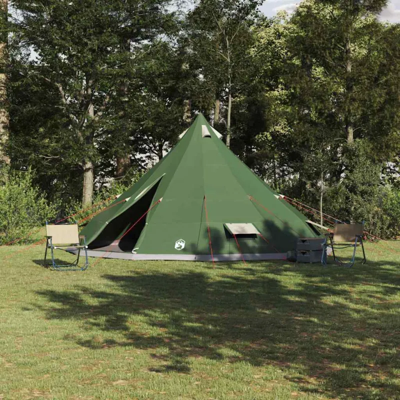 Tipi palapinė su stogu Žalia 560 x 560 x 300 cm tafta