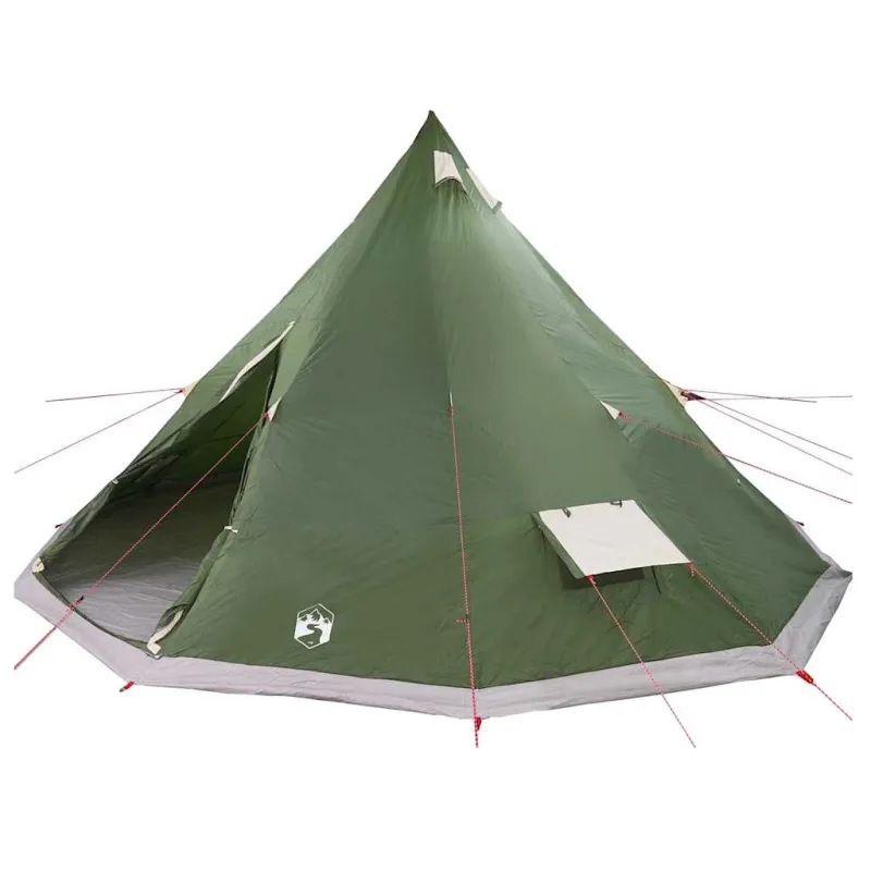 Tipi palapinė su stogu Žalia 560 x 560 x 300 cm tafta