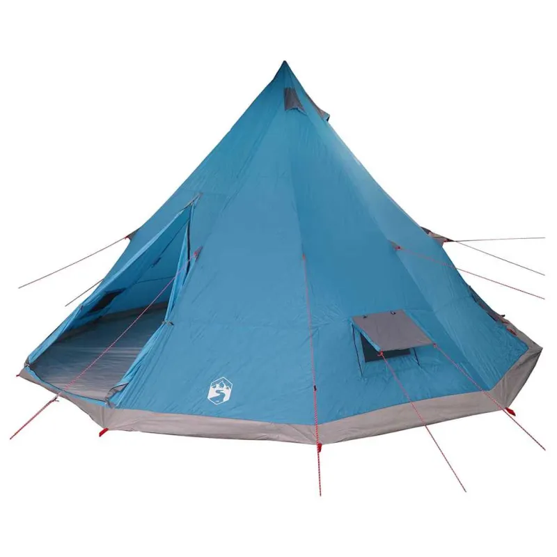 Tipi palapinė su stogu Mėlyna 560 x 560 x 300 cm tafta