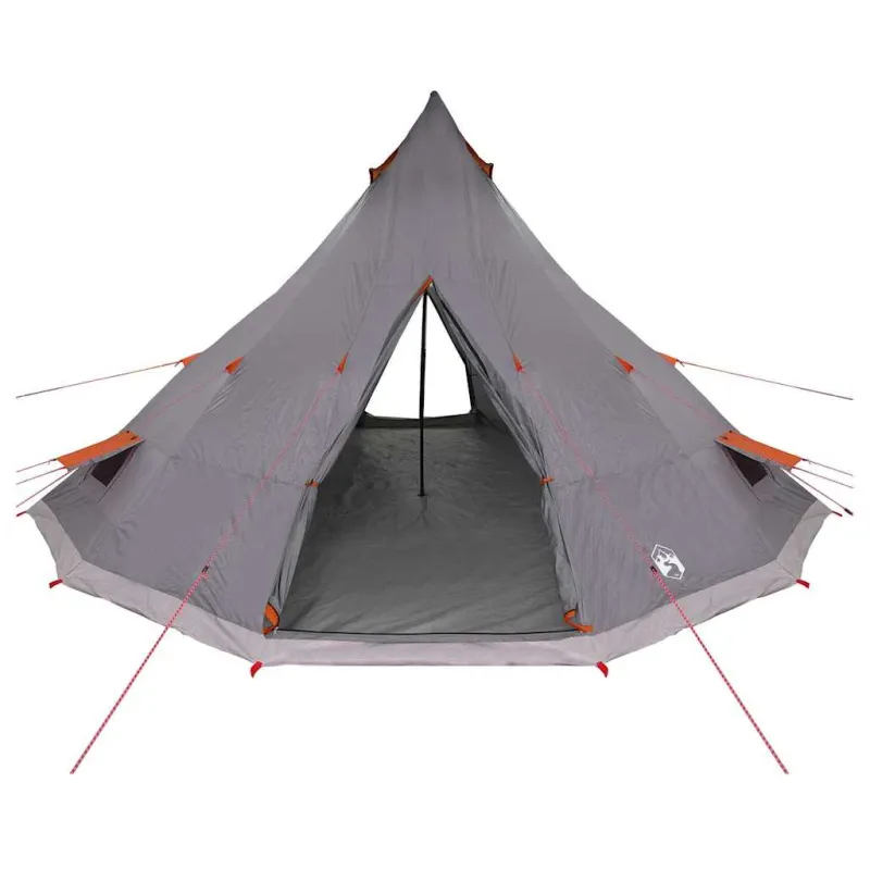 Tipi palapinė Pilka ir oranžinė 560 x 560 x 300 cm tafta