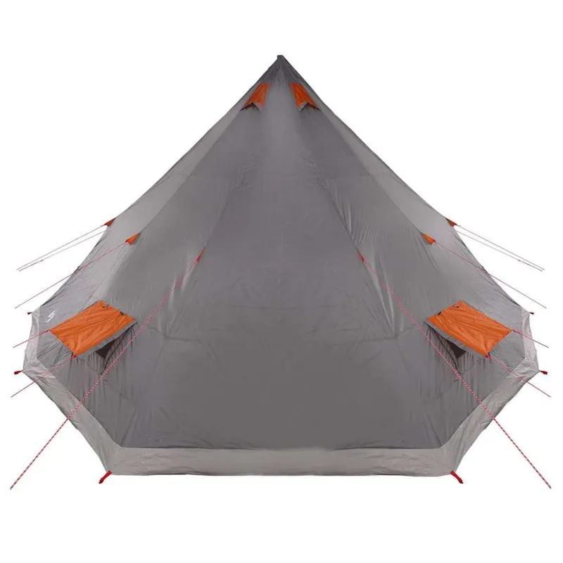 Tipi palapinė Pilka ir oranžinė 560 x 560 x 300 cm tafta