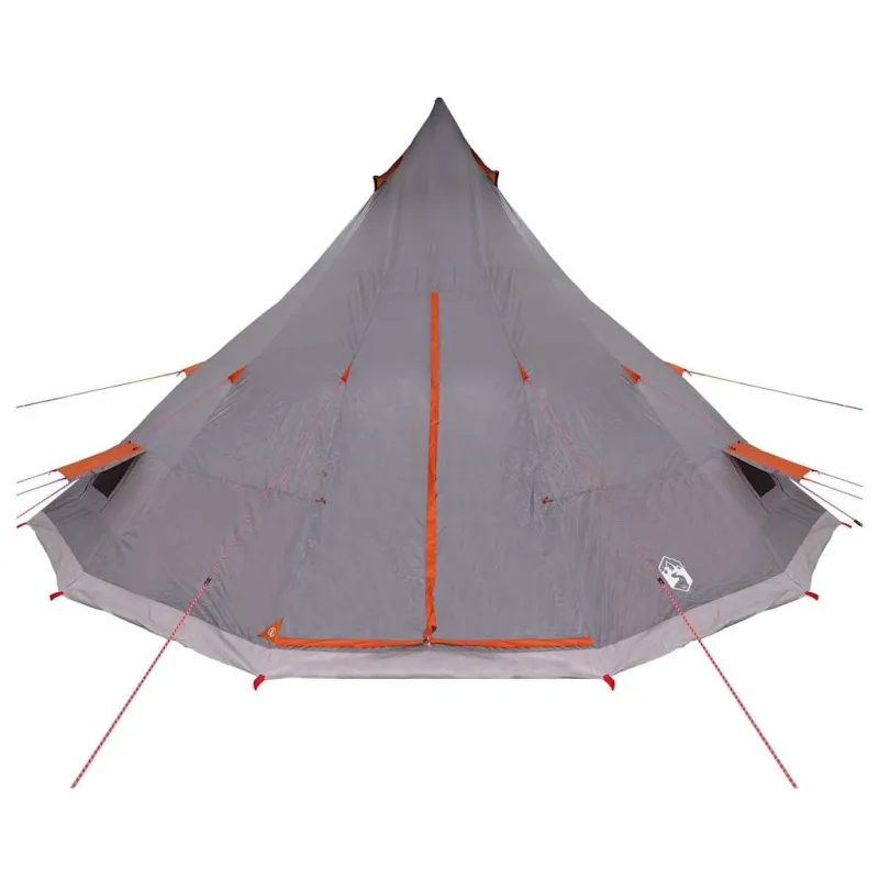 Tipi palapinė Pilka ir oranžinė 560 x 560 x 300 cm tafta