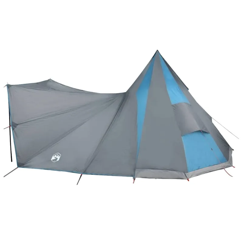 Tipi palapinė su stogu Mėlyna 510 x 690 x 330 cm tafta