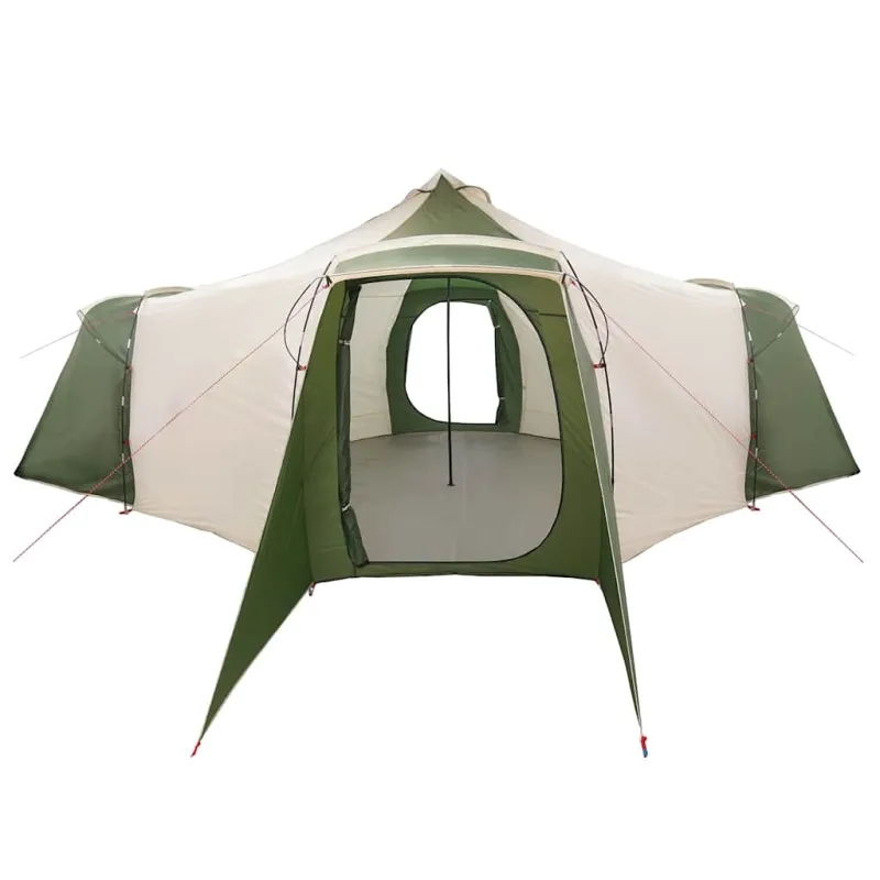 Tipi palapinė su stogu Žalia 492 x 492 x 275 cm tafta