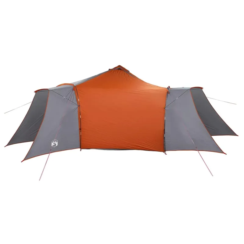 Tipi palapinė Pilka ir oranžinė 492 x 492 x 275 cm tafta