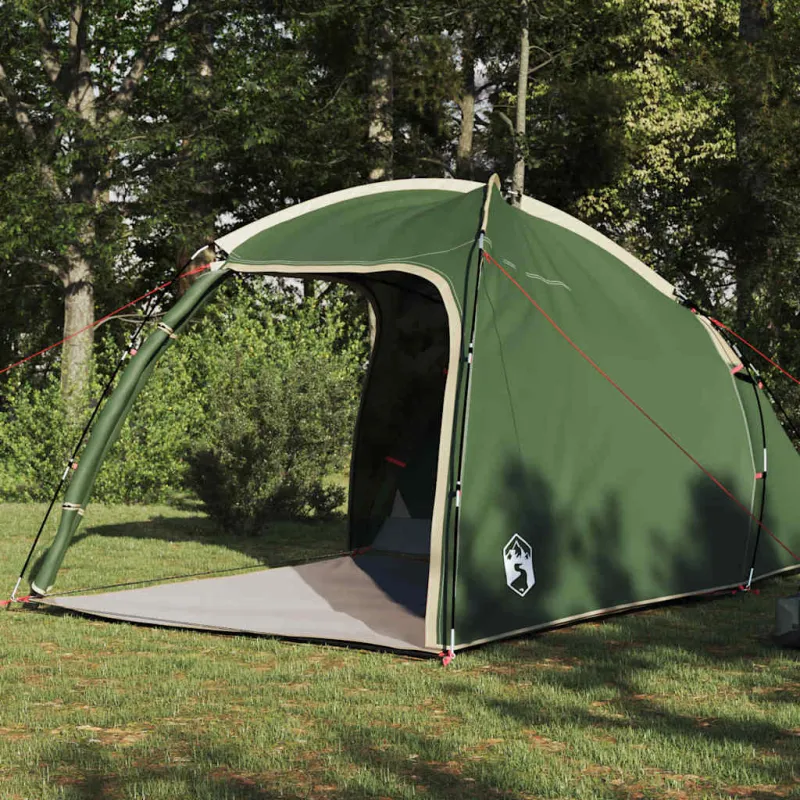 Kabanas palapinė su stogu Žalia 370 x 230 x 185 cm tafta