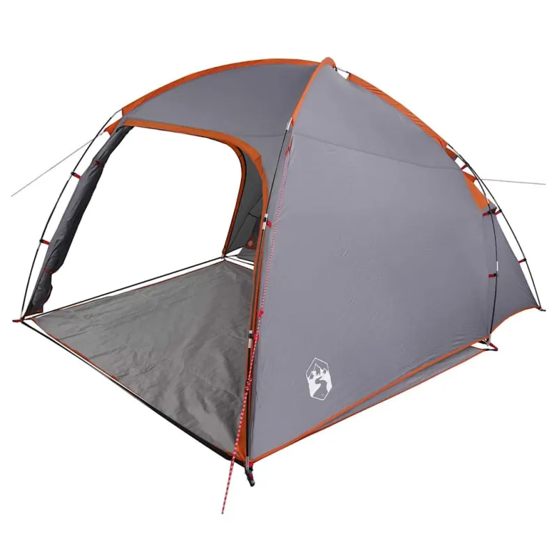 Kabanas palapinė Pilka ir oranžinė 370 x 230 x 185 cm tafta