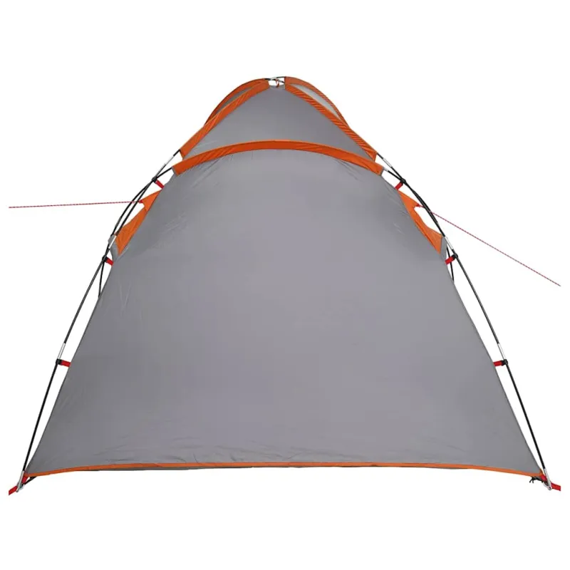 Kabanas palapinė Pilka ir oranžinė 370 x 230 x 185 cm tafta