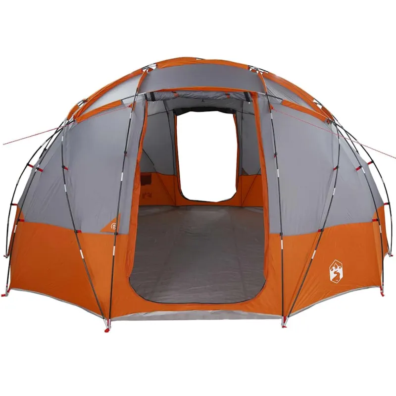 Kupolinis palapinė Pilka ir oranžinė 475 x 475 x 235 cm tafta