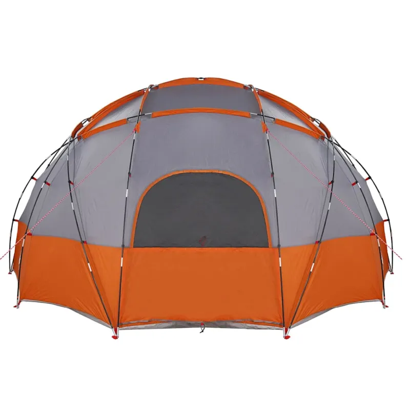 Kupolinis palapinė Pilka ir oranžinė 475 x 475 x 235 cm tafta