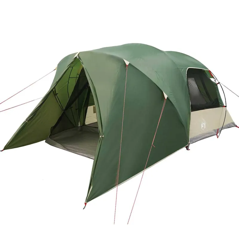 Dome palapinė 4 asmenims su stogu Žalia 455 x 252 x 178 cm