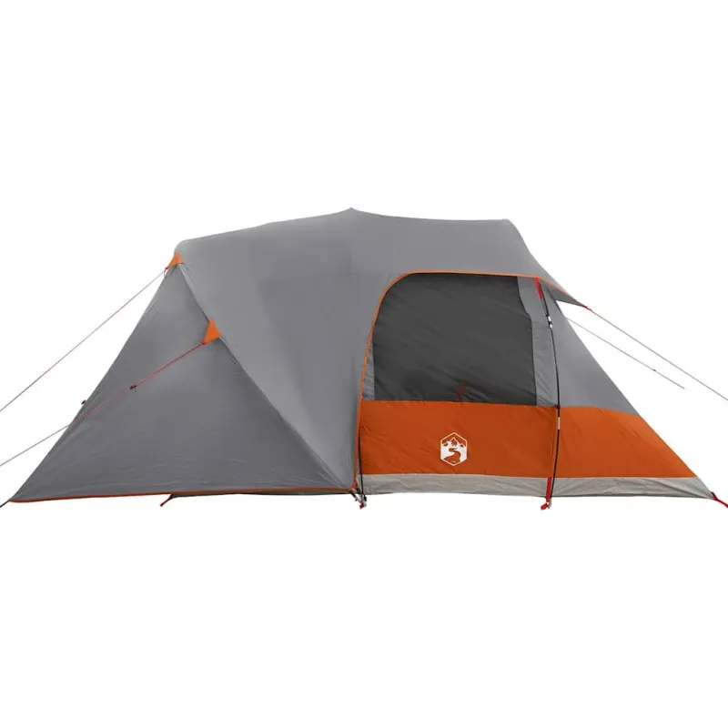 Dome palapinė 4 asmenims Pilka ir oranžinė 455 x 252 x 178 cm