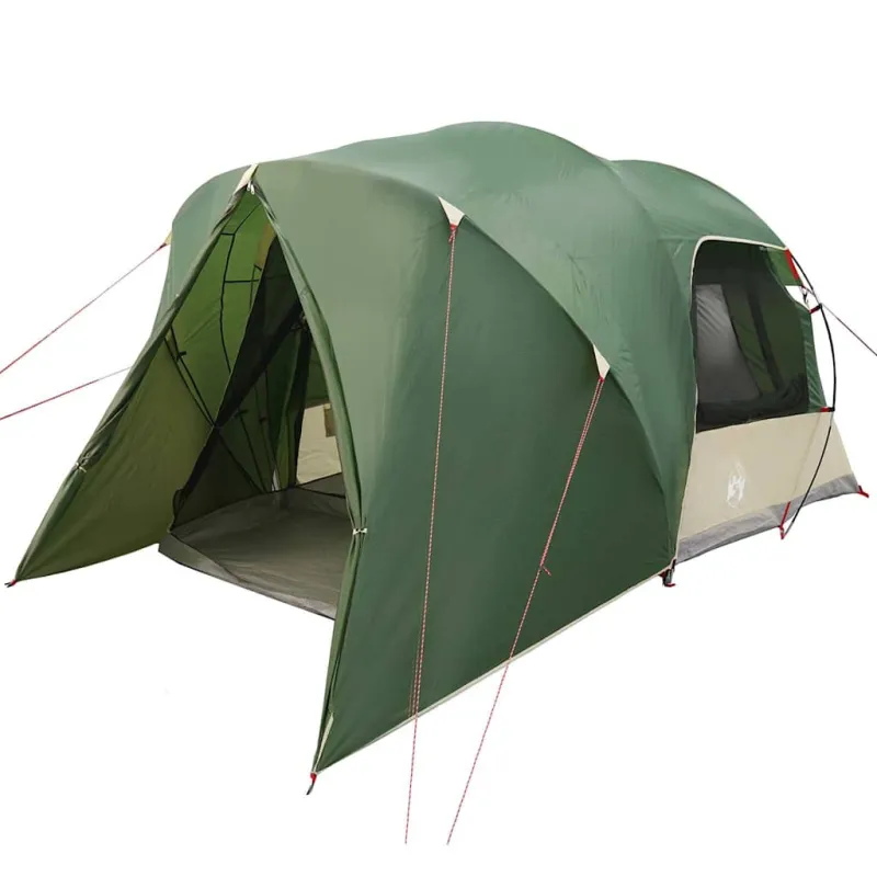 Dome palapinė 6 asmenims su stogu Žalia 500 x 314 x 206 cm