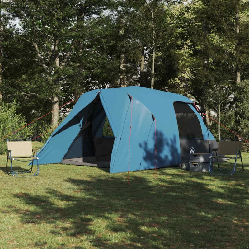 Dome palapinė 6 asmenims su stogu Mėlyna 500 x 314 x 206 cm
