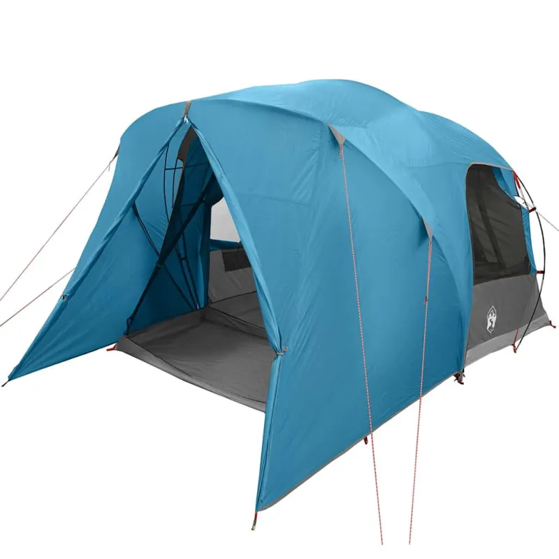 Dome palapinė 6 asmenims su stogu Mėlyna 500 x 314 x 206 cm