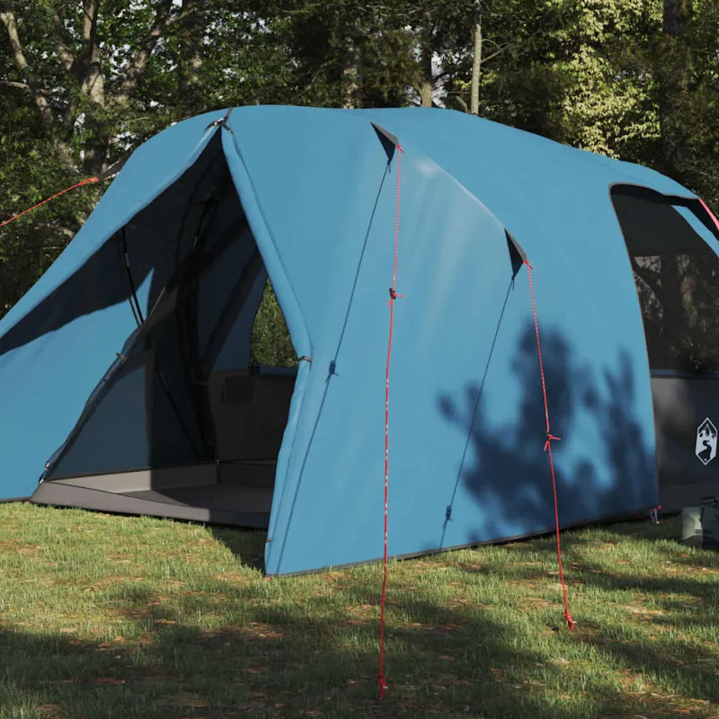Dome palapinė 6 asmenims su stogu Mėlyna 500 x 314 x 206 cm