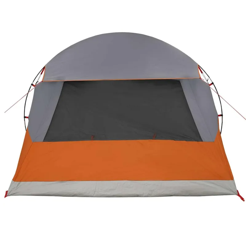 Dome palapinė 6 asmenims Pilka ir oranžinė 500 x 314 x 206 cm
