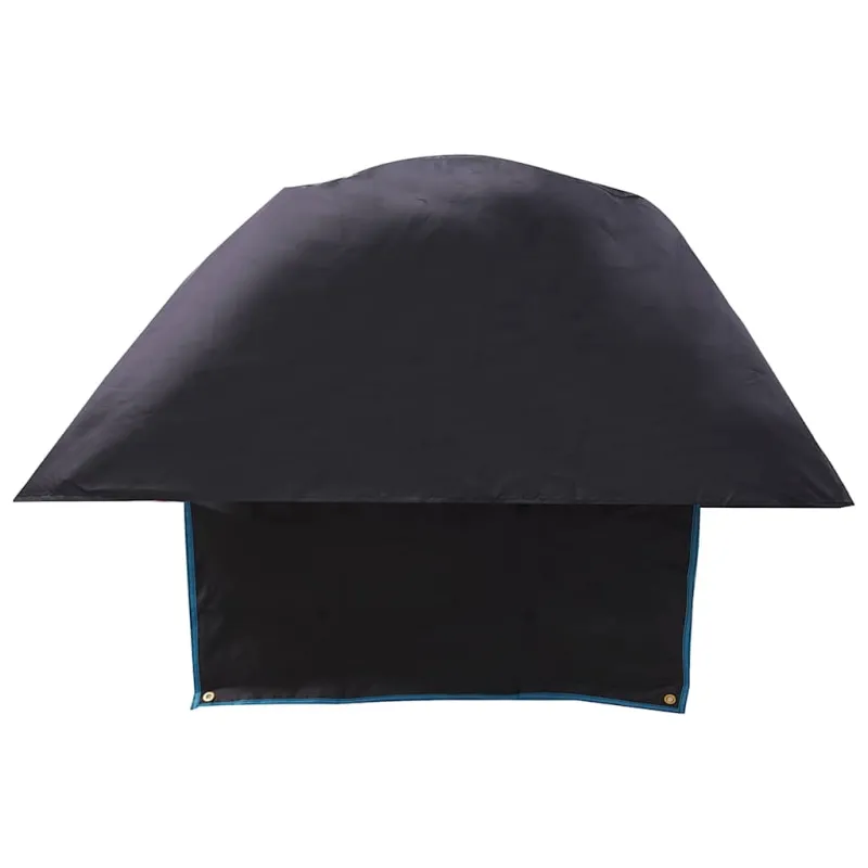 Rato gaubtas Juoda ir mėlyna 108 x 76 cm Oksfordas
