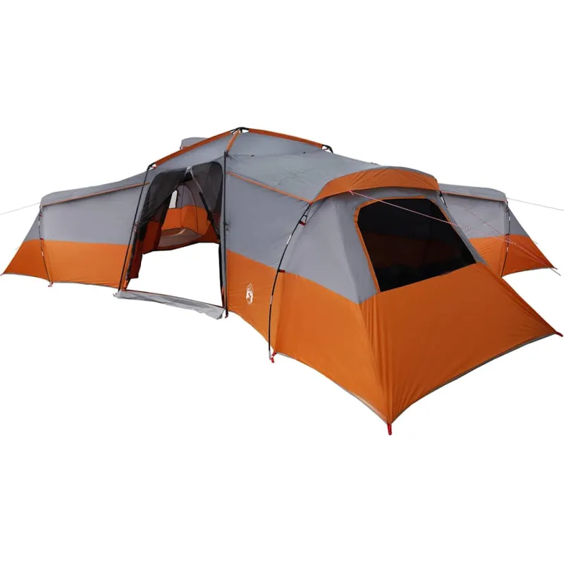 Šeimos palapinė Pilka ir oranžinė 833 x 585 x 216 cm tafta