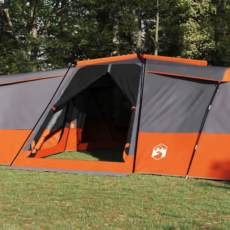 Šeimos palapinė Pilka ir oranžinė 833 x 585 x 216 cm tafta