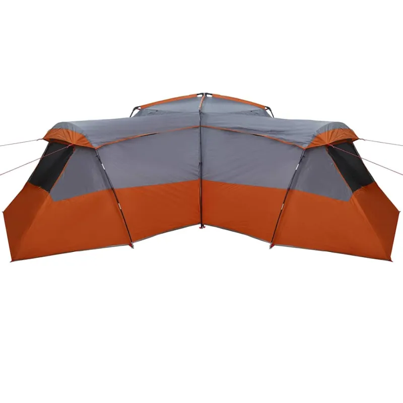 Šeimos palapinė Pilka ir oranžinė 833 x 585 x 216 cm tafta