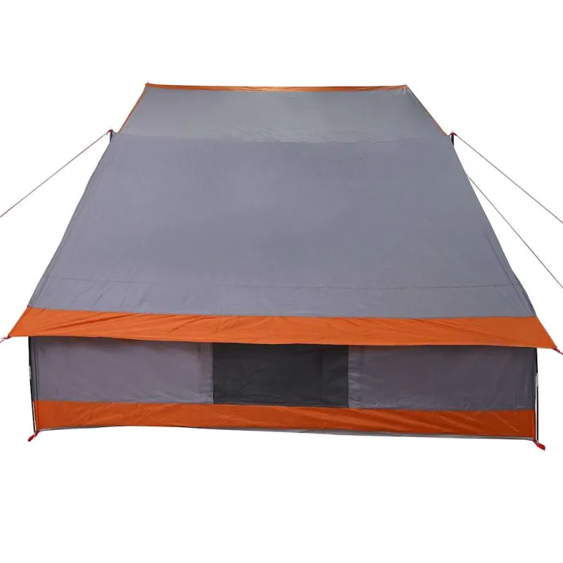 Kempingo palapinė Pilka ir oranžinė 282 x 225 x 154 cm tafta