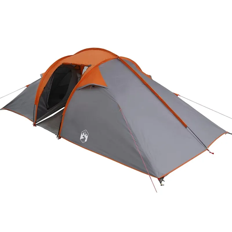 Tunelinė palapinė Pilka ir oranžinė 510 x 240 x 156 cm tafta