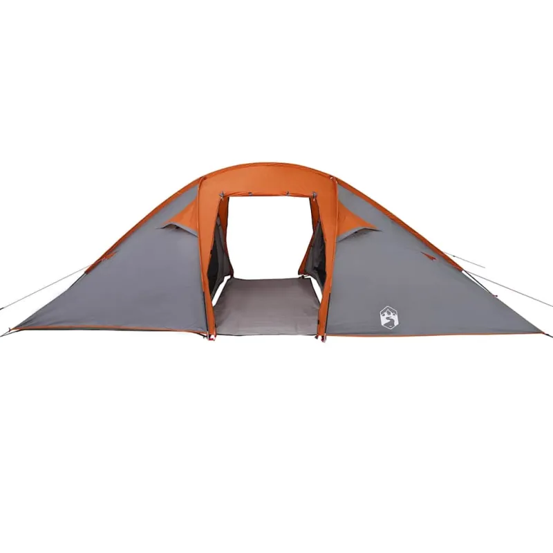 Tunelinė palapinė Pilka ir oranžinė 510 x 240 x 156 cm tafta