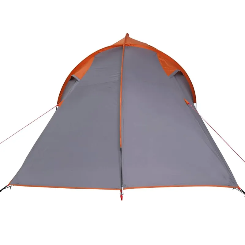 Tunelinė palapinė Pilka ir oranžinė 510 x 240 x 156 cm tafta