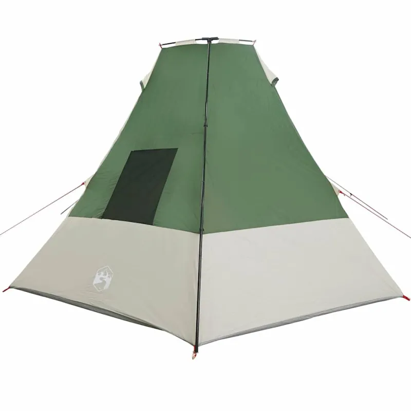 Tipi palapinė su stogu Žalia 383 x 338 x 217 cm tafta