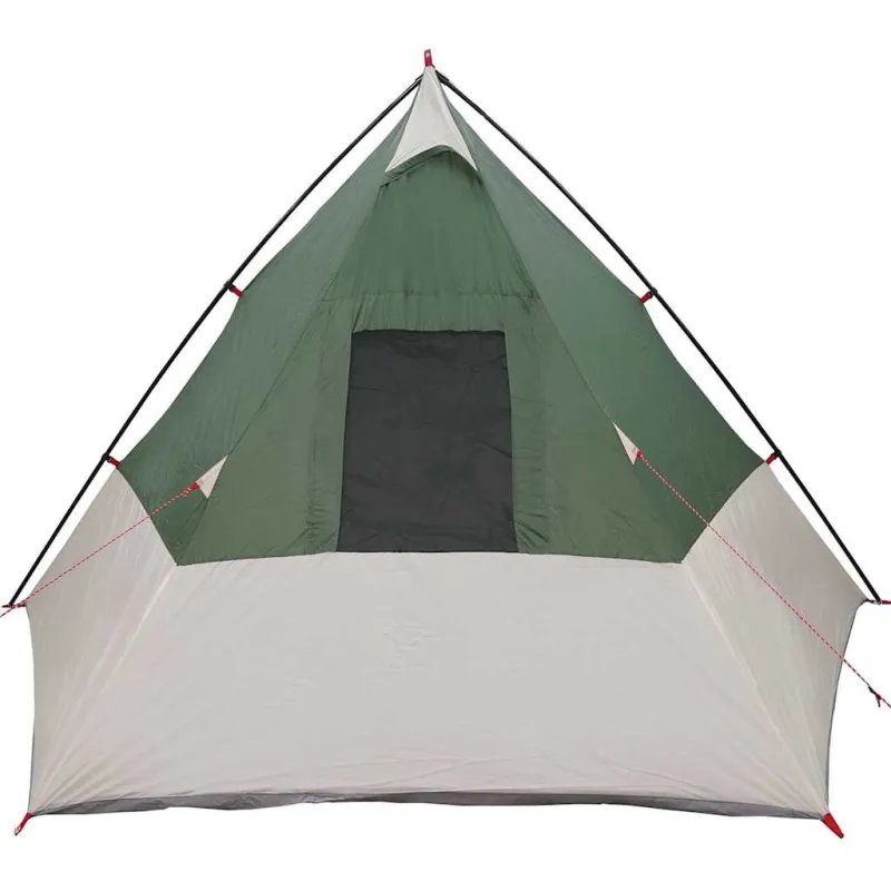 Tipi palapinė su stogu Žalia 383 x 338 x 217 cm tafta