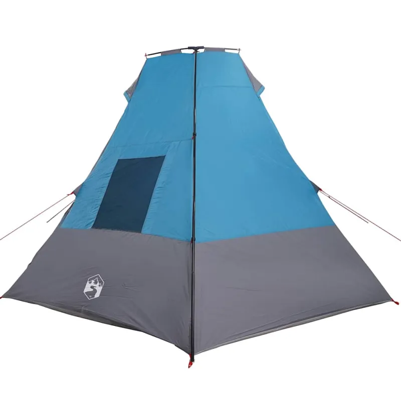 Tipi palapinė su stogu Mėlyna 383 x 338 x 217 cm tafta