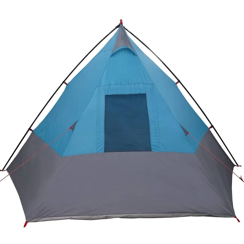 Tipi palapinė su stogu Mėlyna 383 x 338 x 217 cm tafta