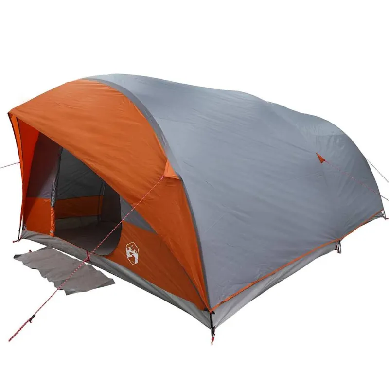 Tunelinė palapinė Pilka ir oranžinė 500 x 348 x 200 cm tafta