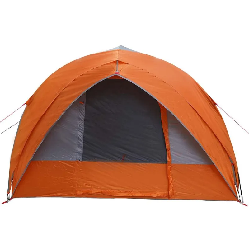 Tunelinė palapinė Pilka ir oranžinė 410 x 285 x 198 cm tafta