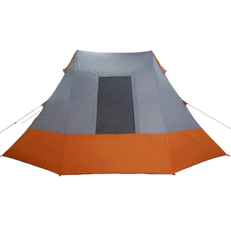 Kempingo palapinė Pilka ir oranžinė 482 x 360 x 227 cm tafta