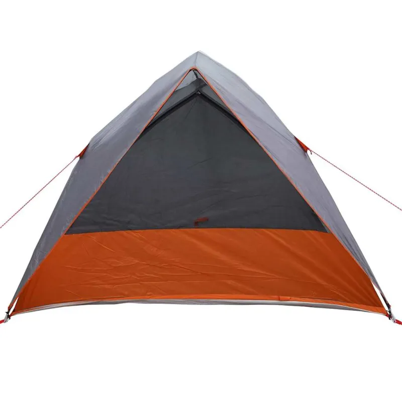 Kempingo palapinė Pilka ir oranžinė 275 x 230 x 140 cm tafta