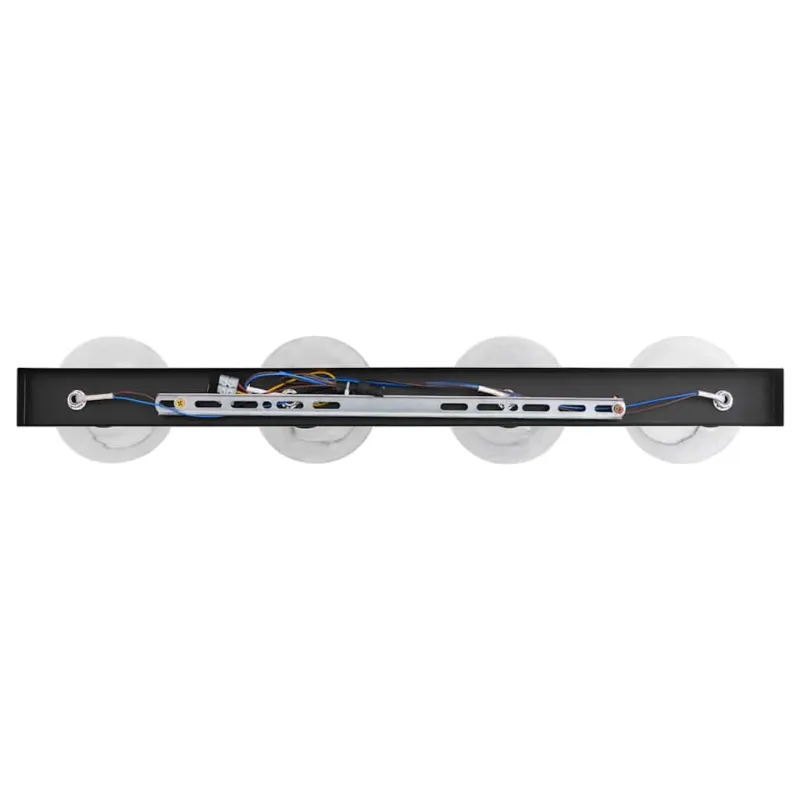 Lubų prožektorius Juoda 73.5 x 13 x 26 cm Stiklas ir metalas
