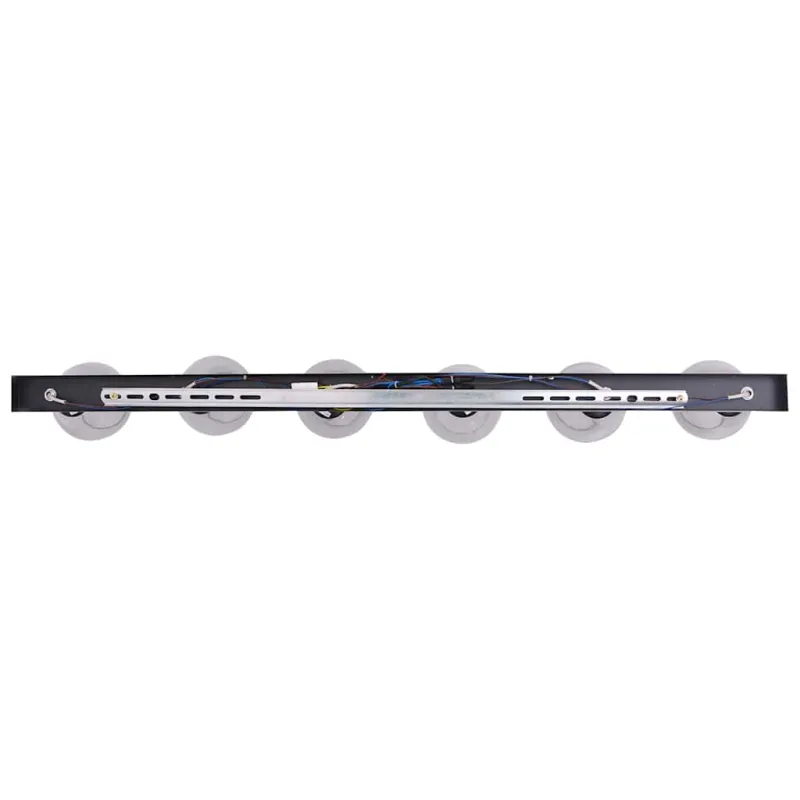 Lubų prožektorius Juoda 110,5 x 13 x 26 cm Stiklas ir metalas
