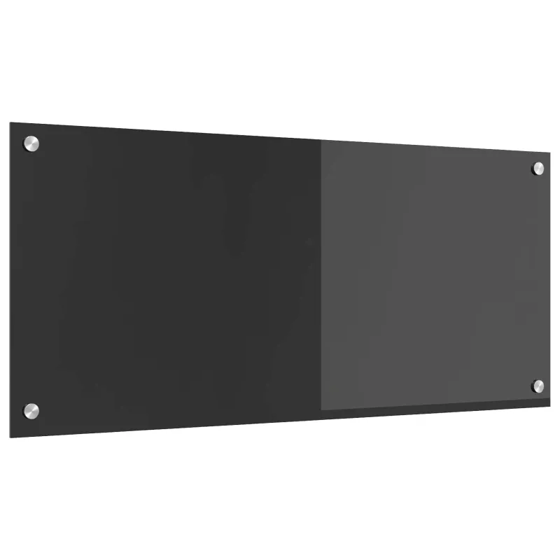 Virtuvės atbraila Tamsiai pilka 90 x 40 cm grūdintas stiklas