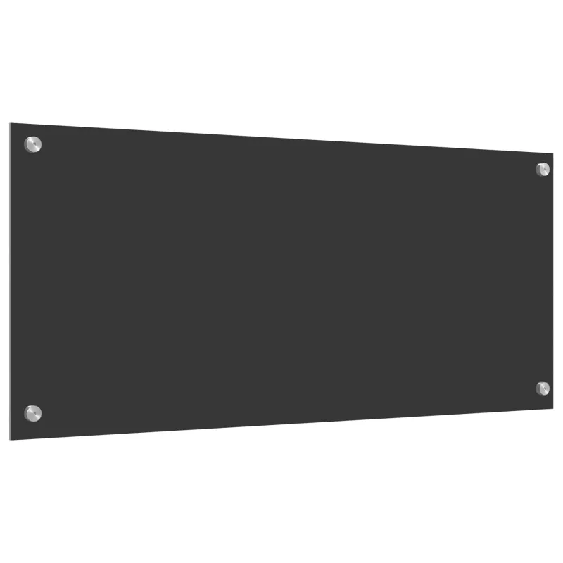 Virtuvės atbraila Tamsiai pilka 90 x 40 cm grūdintas stiklas