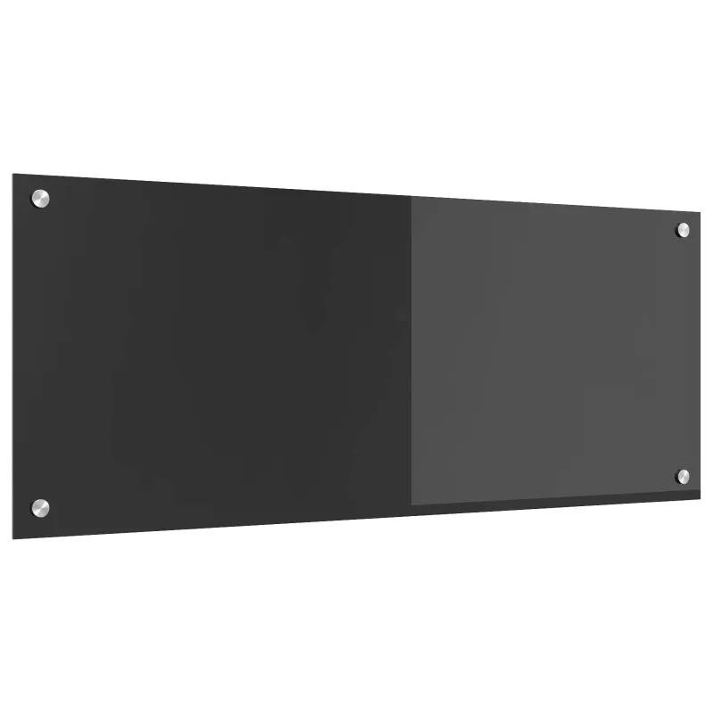 Virtuvės atbraila Tamsiai pilka 100 x 40 cm grūdintas stiklas